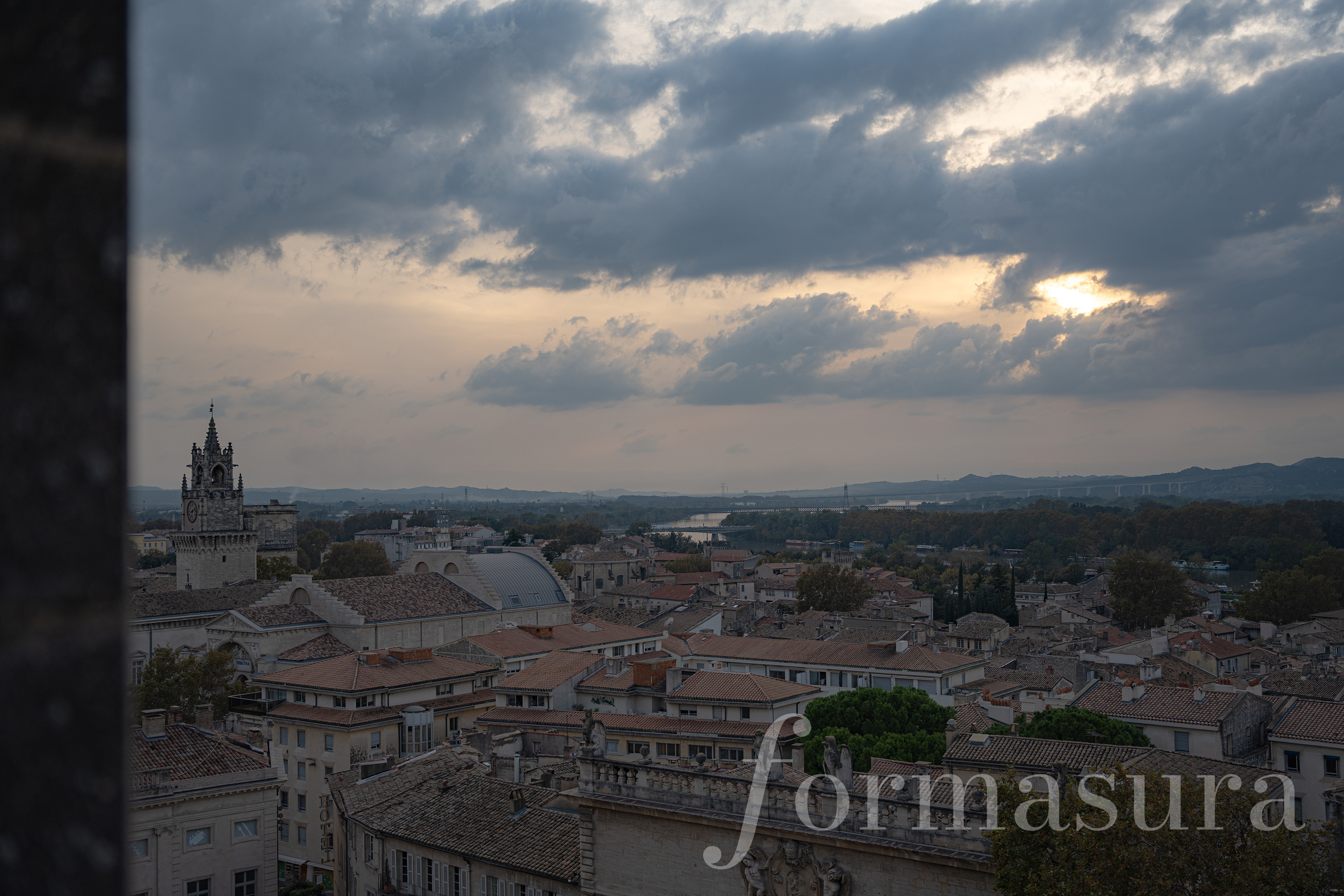 Avignon viewed from Palais des Papes, Avignon