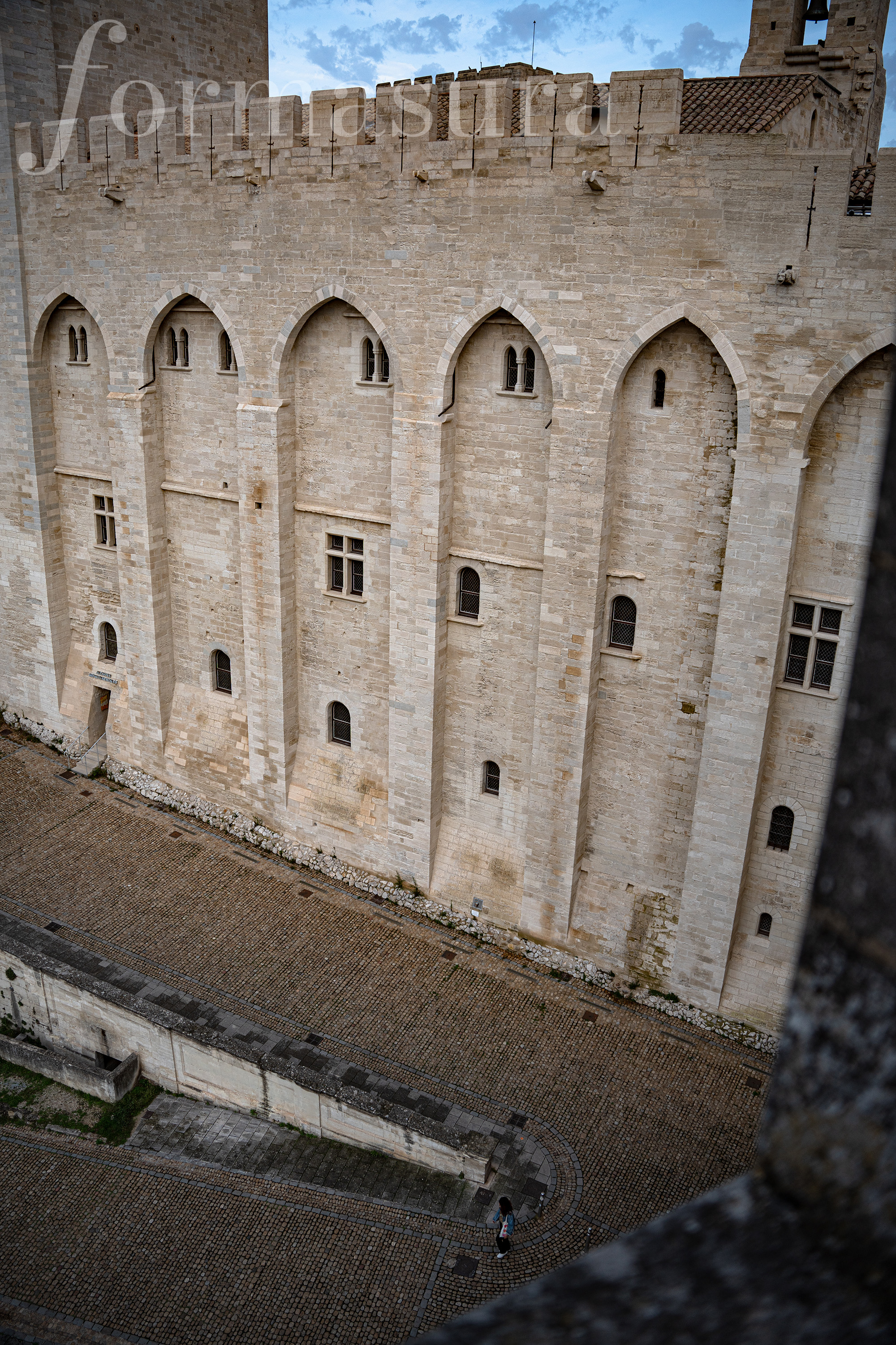 Palais des Papes switchback, Avignon