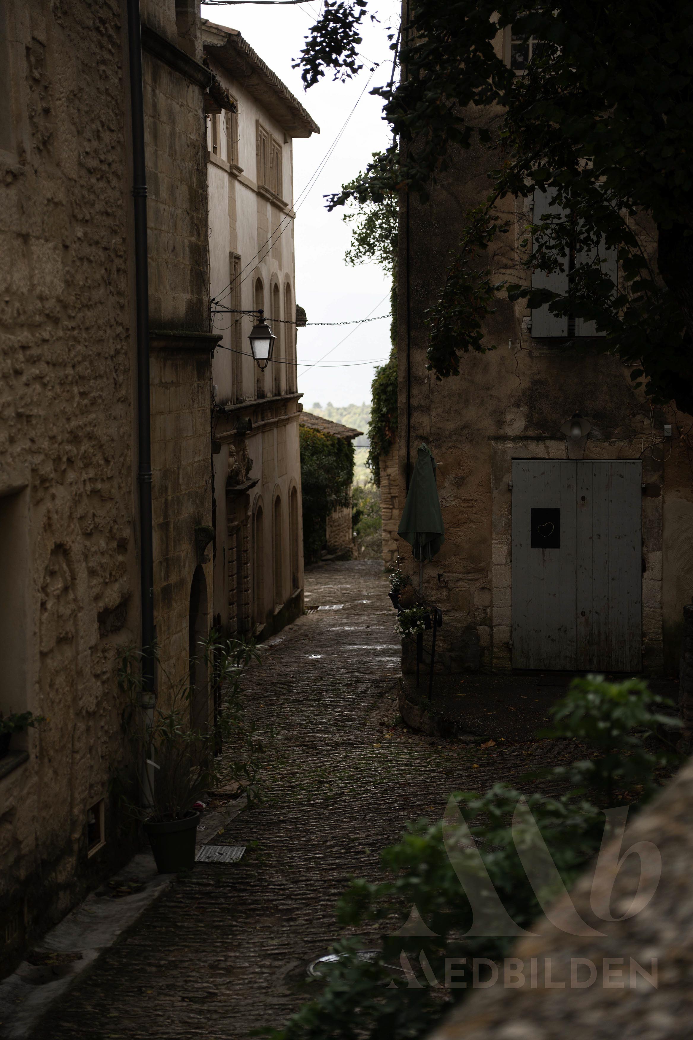 A stone alley in Gordes, France